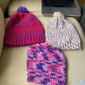 Handmade Crochet Beanies Brand New!
